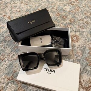 Celine Black Oversized Sunglasses